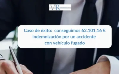 Caso de éxito: conseguimos 62.101 € de indemnización por un accidente con vehículo fugado